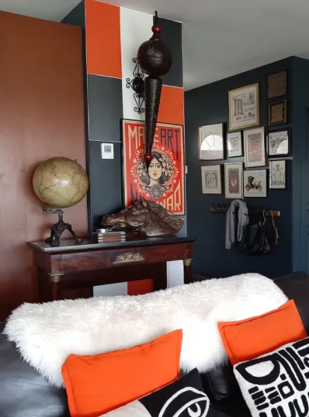 Damier réalisé avec de l’adhésif décollable